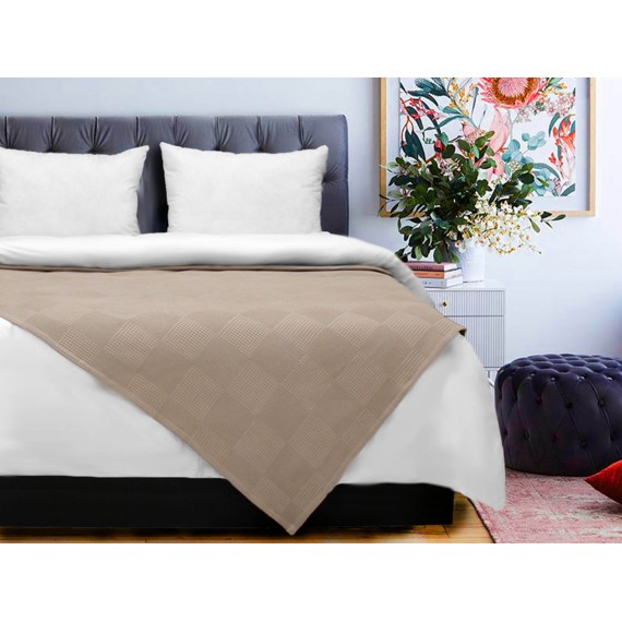 Plaid RESTFUL WP 150X230 BEIGE 