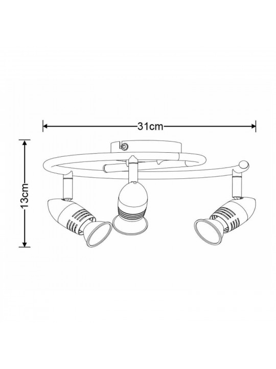 Sconce LUCIDE 13955/14/03 CARO-LED GU10 