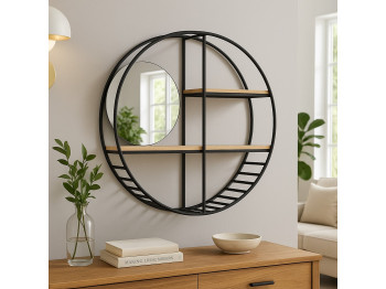 Դարակ HOBEL BROMELIA MIRROR METAL BLACK/K349 (1) 
