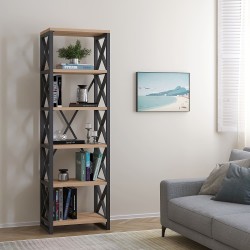 Bookcase & shelving HOBEL LOFT-SH-139-L BLACK/ K003 (1) 