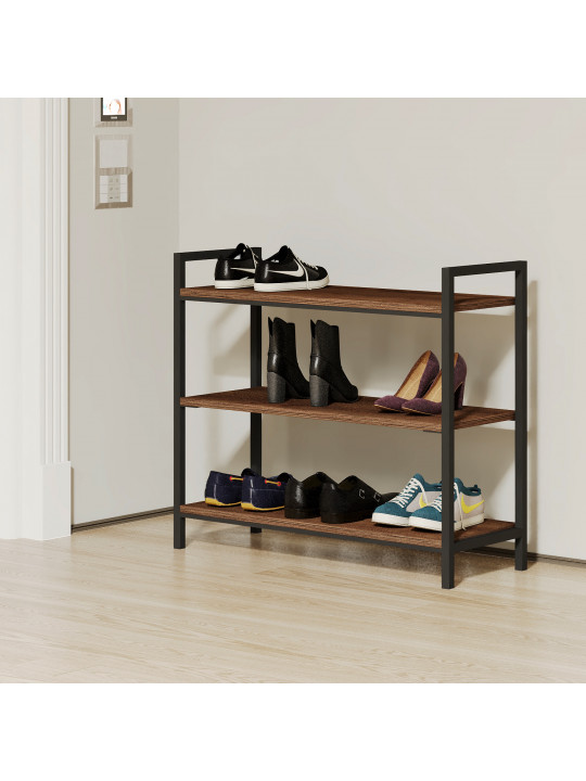 Shoe shelf HOBEL IRON BLACK/K090 75x80x30 (1) 