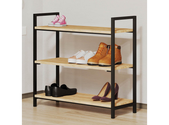 Shoe shelf HOBEL IRON BLACK/K003 75x80x30 (1) -G2 