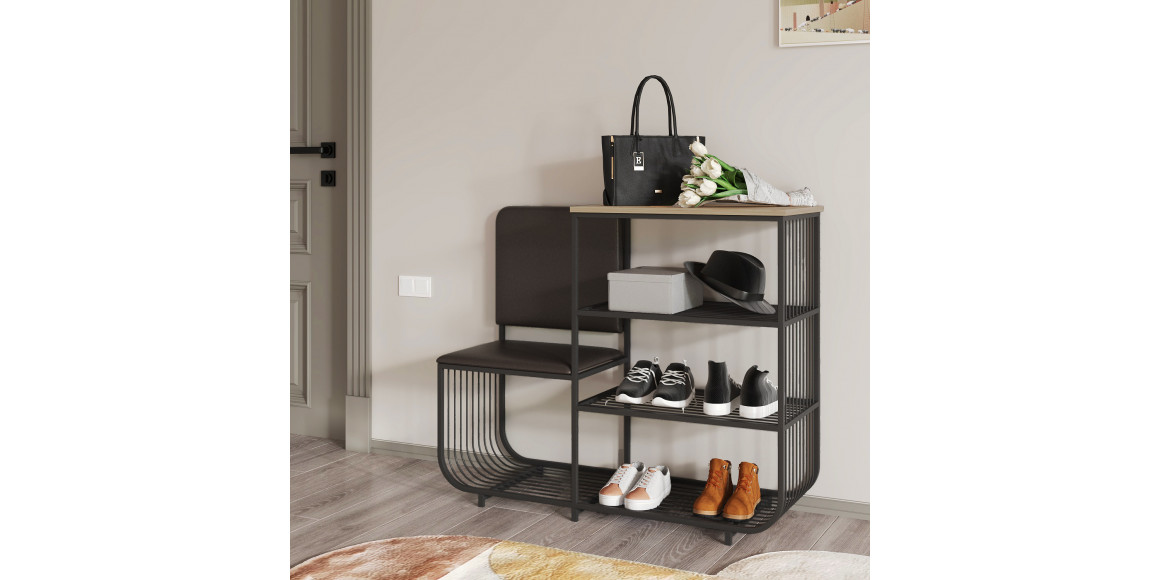 Shoe shelf HOBEL WMX-SH-666 METAL BLACK L (1) 