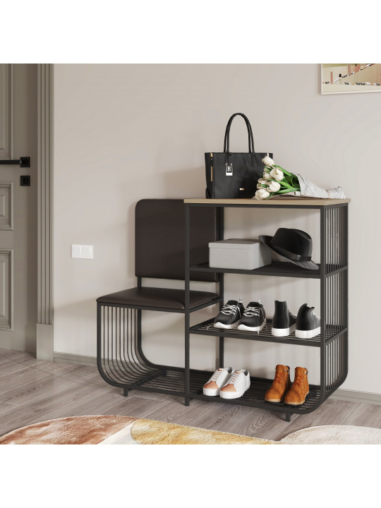 Կոշիկի պահարան HOBEL WMX-SH-666 METAL BLACK L (1) 