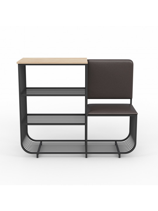 Тумба для обуви HOBEL WMX-SH-666 METAL BROWN R (1) 