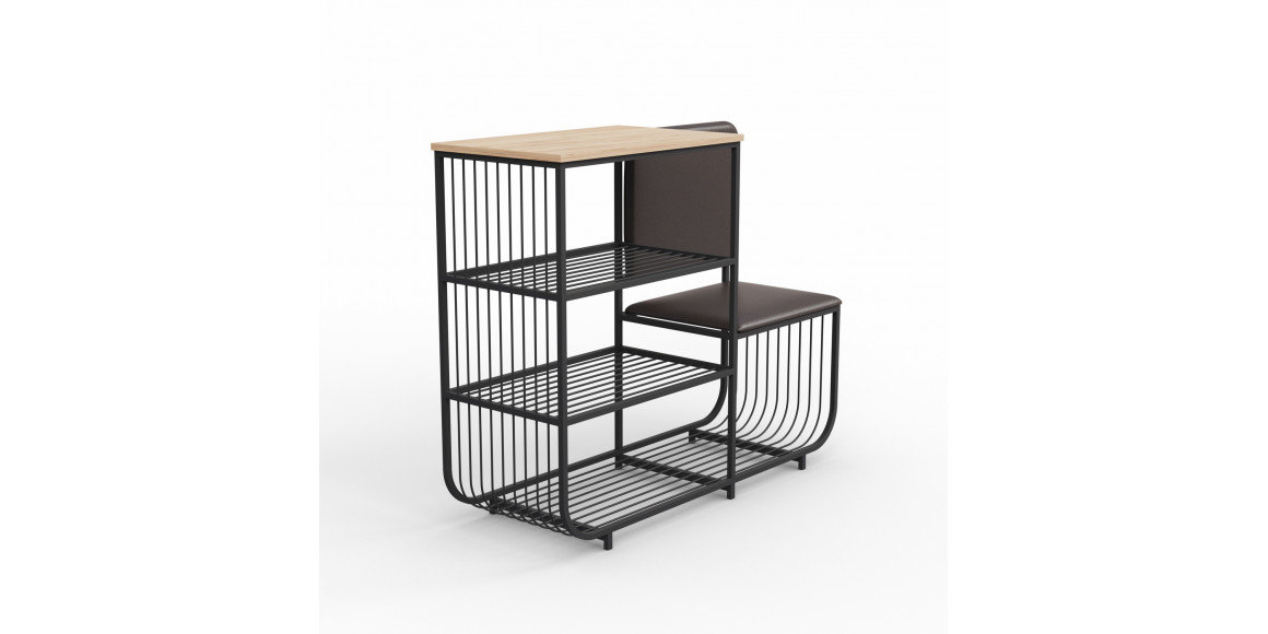Тумба для обуви HOBEL WMX-SH-666 METAL BROWN R (1) 