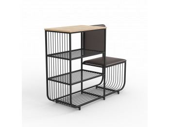 Կոշիկի պահարան HOBEL WMX-SH-666 METAL BROWN R (1) 
