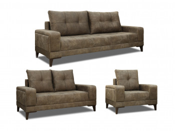 Sofa set HOBEL AGATA FIX 3+2+1 OLIVE LOFT 5 (3) 