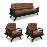 Гарнитур HOBEL BOHEM WOOD 3+1+1 BROWN PIGMENT/ (3) 
