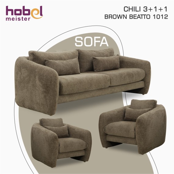 Հավաքածու HOBEL CHILI 3+1+1 BROWN BEATTO 1012 (3) 