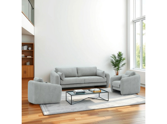 Հավաքածու HOBEL CHILI 3+1+1 LIGHT GREY BEATTO 1067 (3) 