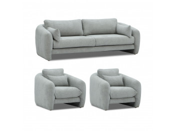 Sofa set HOBEL CHILI 3+1+1 LIGHT GREY BEATTO 1067 (3) 