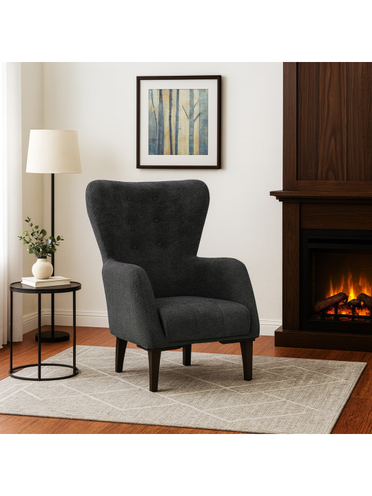 Բազկաթոռ HOBEL CLARA 1 DARK GREY BEATTO 1079 (1) 