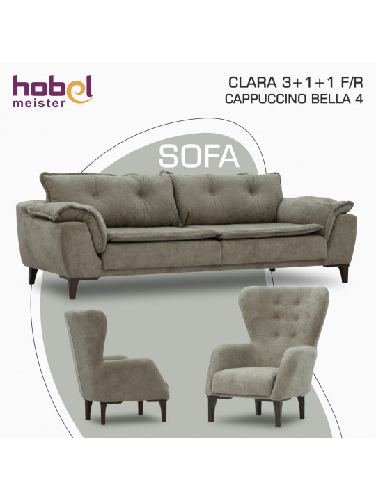 Հավաքածու HOBEL CLARA 3+1+1 F/R CAPPUCCINO BELLA 4 (3) 