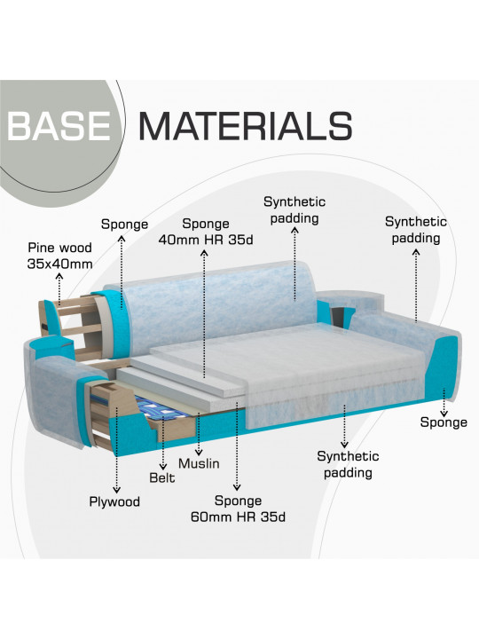 Հավաքածու HOBEL CLARA 3+1+1 F/R CAPPUCCINO BELLA 4 (3) 
