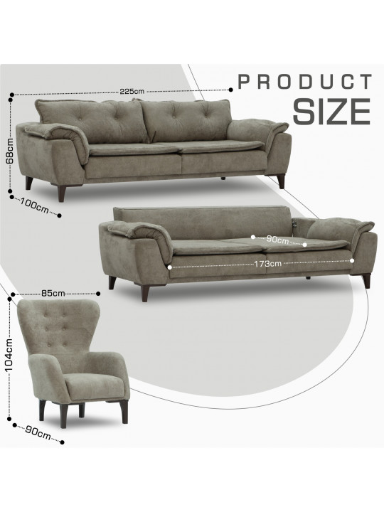 Հավաքածու HOBEL CLARA 3+1+1 F/R CAPPUCCINO BELLA 4 (3) 