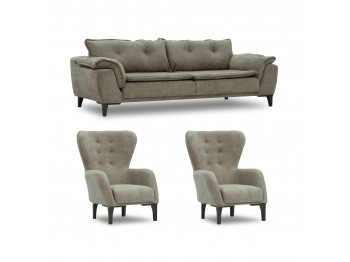 Sofa set HOBEL CLARA 3+1+1 F/R CAPPUCCINO BELLA 4 (3) 