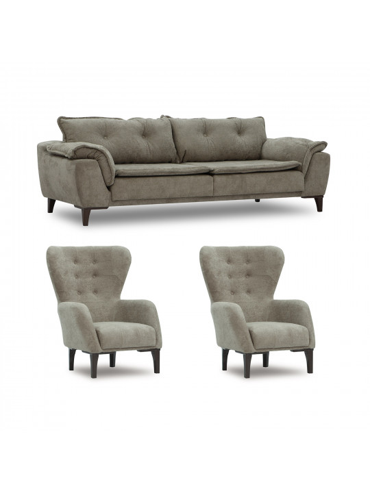 Sofa set HOBEL CLARA 3+1+1 F/R CAPPUCCINO BELLA 4 (3) 