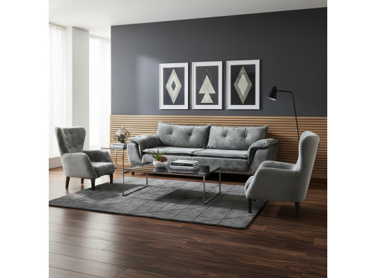 Հավաքածու HOBEL CLARA 3+1+1 GRAY MONACO 14 (3) 