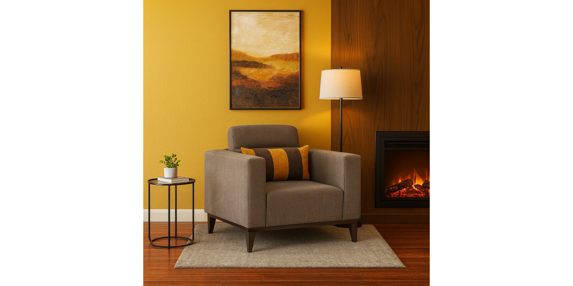 Բազկաթոռ HOBEL DALI 1 BROWN SCANDI 6/ RETTIO 1001 (1) 