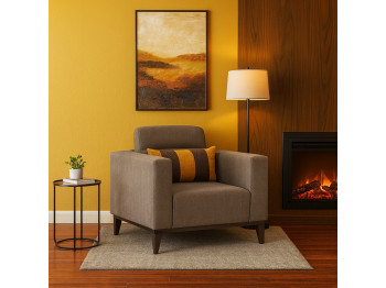 Բազկաթոռ HOBEL DALI 1 BROWN SCANDI 6/ RETTIO 1001 (1) 