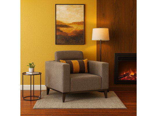 Բազկաթոռ HOBEL DALI 1 BROWN SCANDI 6/ RETTIO 1001 (1) 