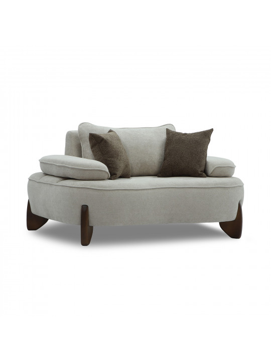 Sofa set HOBEL DANIA 3+1+1 CREAM BONCUK 4/ BROWN BEATTO 1012 (5) 
