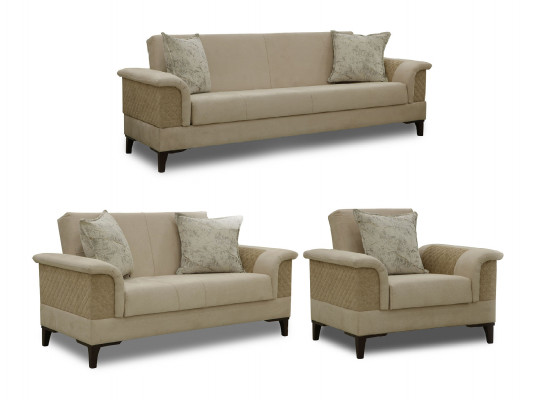 Sofa set HOBEL DIVA S 3+2+1 MERCURY BEIGE/BONCUK 06/CANYON SNOW (4) 
