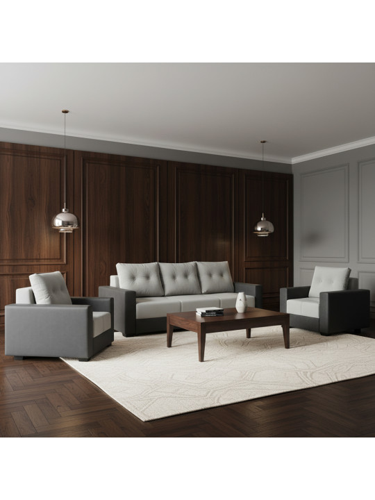 Հավաքածու HOBEL ERICA 3+1+1 F/P DARK GREY 8410/LIGHT GREY LEONARDO 13 (6) 