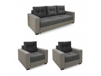 Гарнитур HOBEL ERICA 3+1+1 LIGHT GREY 8409/ DARK GREY JAGUAR 9 (6) 