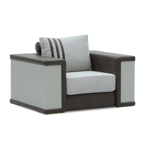 Sofa set HOBEL FANDI 3+1+1 GREY PHANTOM 13/ LIGHT GREY BONCUK 18 (3) 