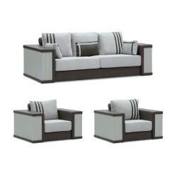 Гарнитур HOBEL FANDI 3+1+1 GREY PHANTOM 13/ LIGHT GREY BONCUK 18 (3) 