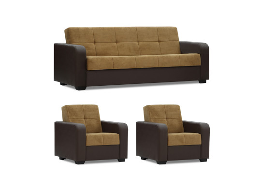 Sofa set HOBEL FROST 3+1+1 F/R COFFEE V460/HONEY LAIM 8 (4) 