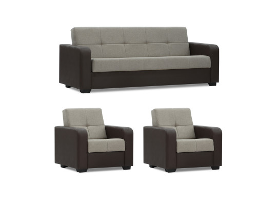 Гарнитур HOBEL FROST 3+1+1 F/R COFFEE V460/LIGHT BROWN ASTERI 12 (4) 