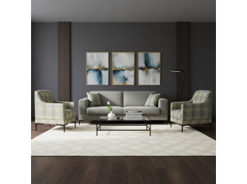 Гарнитур HOBEL GLORIA 3+1+1 GREY SCANDI 18/ BENORRY 1005 (3) 