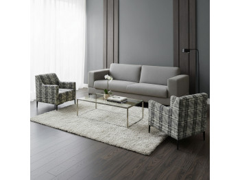 Sofa set HOBEL GLORIA 3+1+1 GREY SCANDI 18/ BENORRY 1010 (3) 