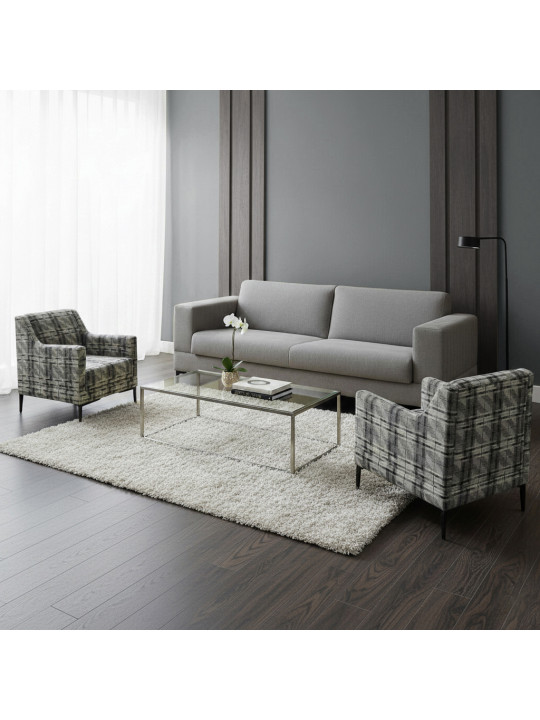 Sofa set HOBEL GLORIA 3+1+1 GREY SCANDI 18/ BENORRY 1010 (3) 