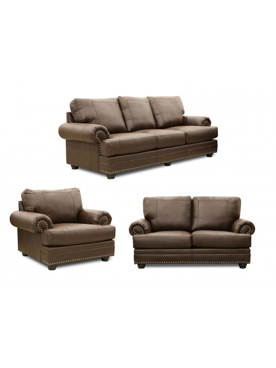 Sofa set HOMELEGANCE SIA 9260 DB-1/2/3 1+2+3. 