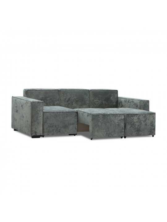 Гарнитур HOBEL LOTUS 3+2+1 GREY MONACO 14/ INFINITY 911 (15) 