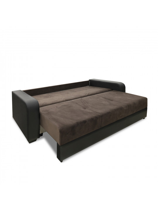 Sofa set HOBEL KATRIN 3+1+1 BLACK 4503/ BROWN CATALANA 6 (6) 