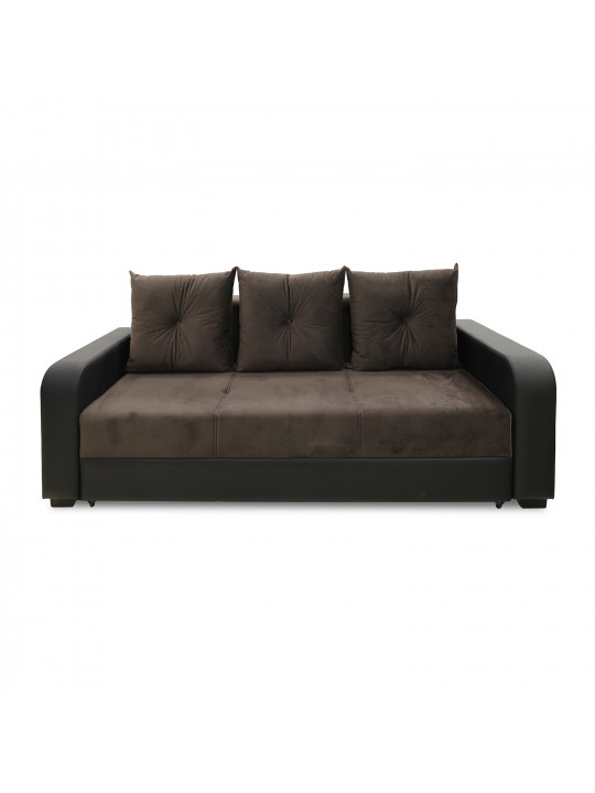 Sofa set HOBEL KATRIN 3+1+1 BLACK 4503/ BROWN CATALANA 6 (6) 