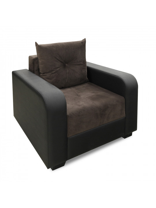 Sofa set HOBEL KATRIN 3+1+1 BLACK 4503/ BROWN CATALANA 6 (6) 