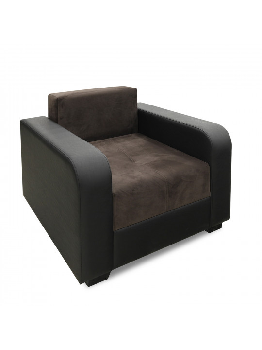 Sofa set HOBEL KATRIN 3+1+1 BLACK 4503/ BROWN CATALANA 6 (6) 