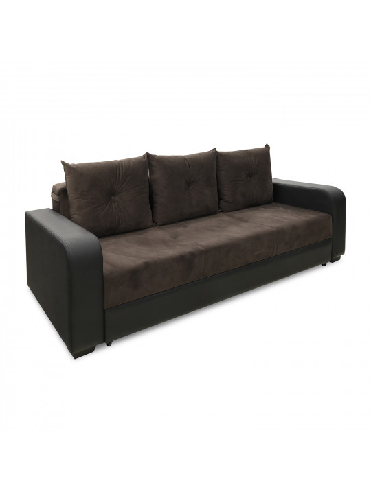 Sofa set HOBEL KATRIN 3+1+1 BLACK 4503/ BROWN CATALANA 6 (6) 