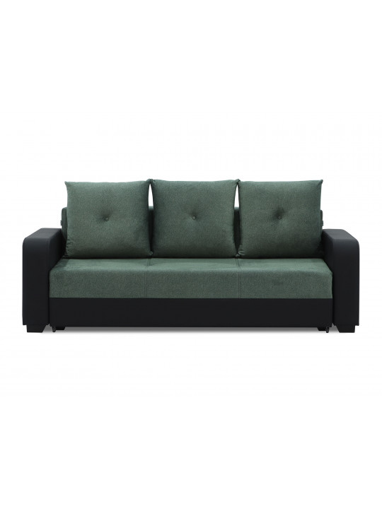 Sofa set HOBEL KATRIN 3+1+1 BLACK 4503/ GREEN MOCASSI 5005 (5) 