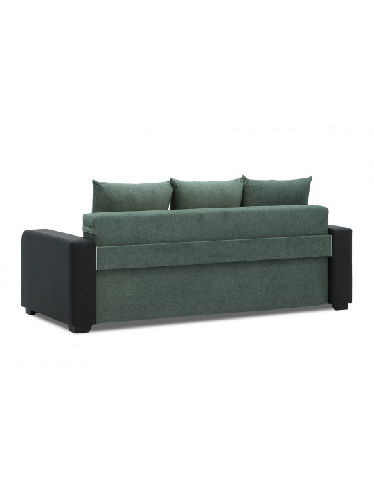 Sofa set HOBEL KATRIN 3+1+1 BLACK 4503/ GREEN MOCASSI 5005 (5) 