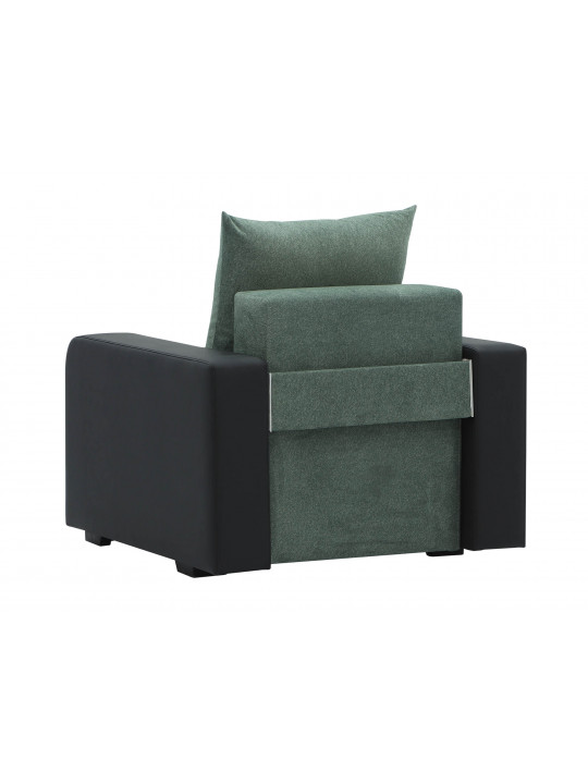 Sofa set HOBEL KATRIN 3+1+1 BLACK 4503/ GREEN MOCASSI 5005 (5) 