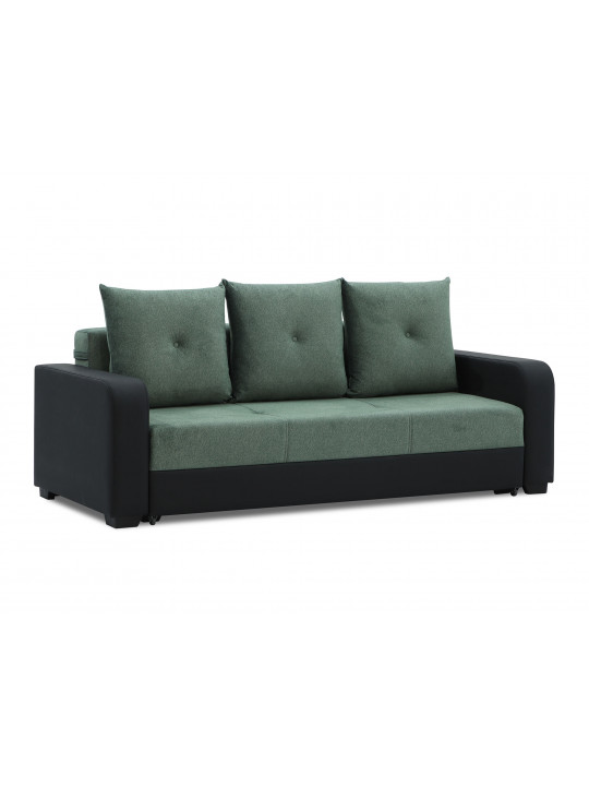 Sofa set HOBEL KATRIN 3+1+1 BLACK 4503/ GREEN MOCASSI 5005 (5) 