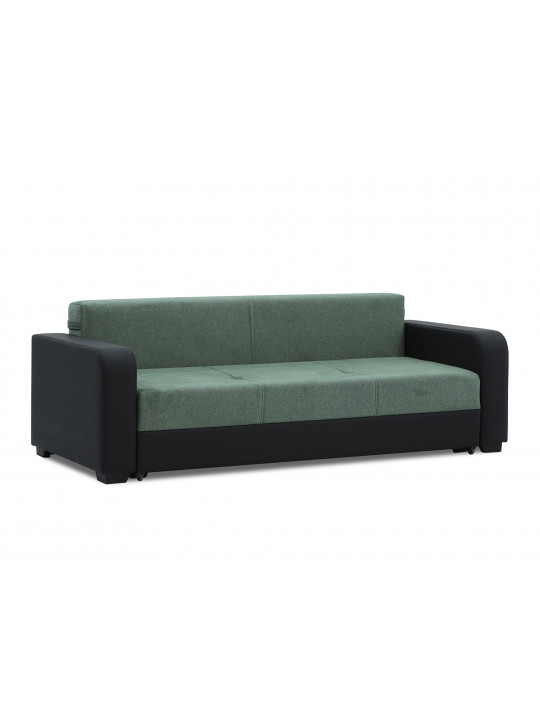 Sofa set HOBEL KATRIN 3+1+1 BLACK 4503/ GREEN MOCASSI 5005 (5) 