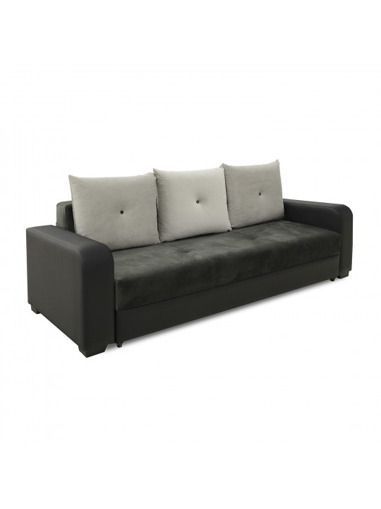 Sofa set HOBEL KATRIN 3+1+1 BLACK V626/ DARK GREY EVA F-EVO 1031/ LIGHT GREY EVA F-EVO 1035 (5) 